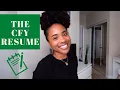 DO S AND DON TS FOR YOUR CFY RESUME SPEAK FROM THE HEART