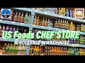 4k Walking Tour inside U S FOOD CHEF STORE Wholesale Warehouse products shop for bulk food