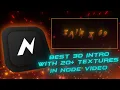 3d Intro Text File in Node 20 Textures Free Project File ZAINx69