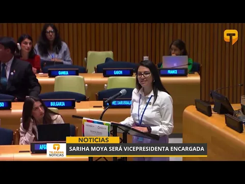 Sariha Moya será vicepresidenta encargada