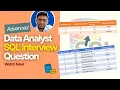 Can You Solve This SQL Interview Question Data Analyst Interview Question Try This