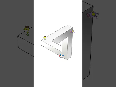 How is this possible?😱3D Trick Art😱Optical Illusion Animation by Pomni&Jax&Gummigoo😎#3d #shrots
