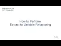 Refactoring in the DVT Eclipse IDE - How to Perform Extract to Variable Refactoring