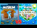 MIPAN \u0026 ZUZUZU BUAT RUMAH MISKIN VS KAYA DI ATAS AIR LAUT MINECRAFT!