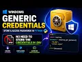 Windows Generic Credentials Secure Password Storage Without env Files