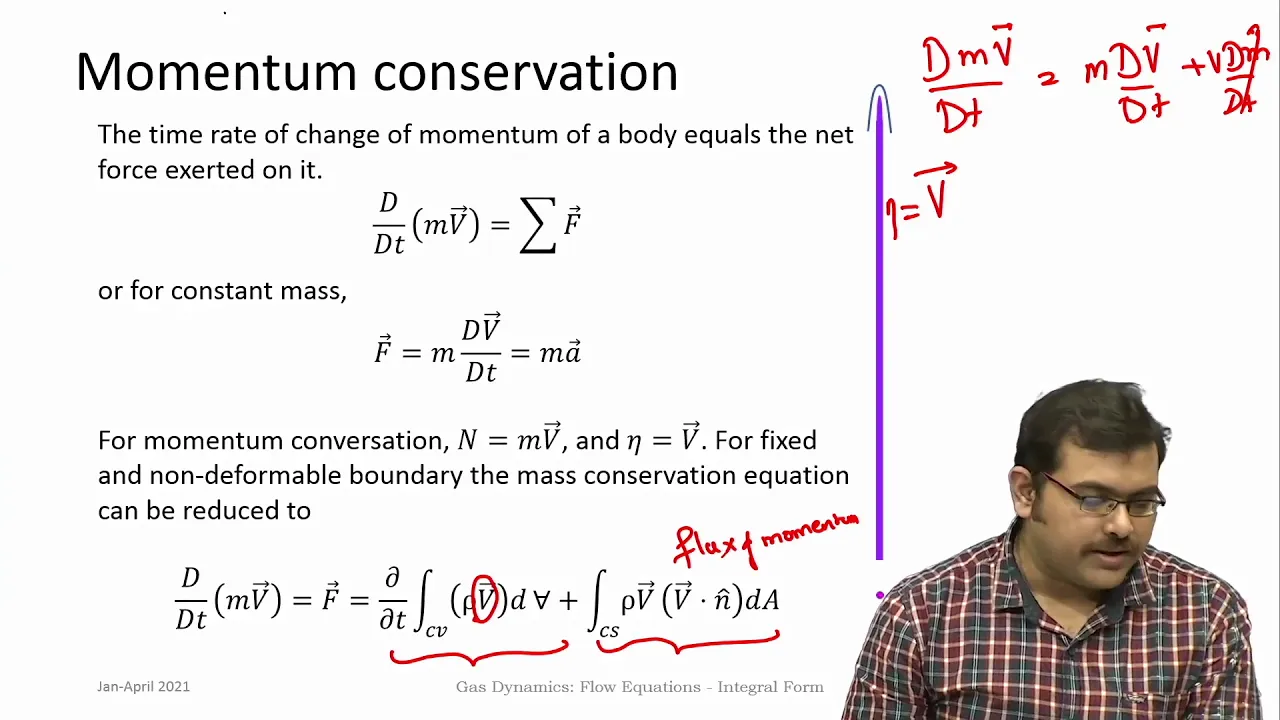 lec06 Flow equations – Integral Form