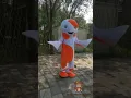 Adorable orange dotted white fish full body BIGGYMONKEY COM Costume Mascot outfit