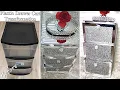 DIY GLAM NIGHTSTAND FROM PLASTIC CART HOME IMPROVEMENT DIY HOME DECORATING IDEAS