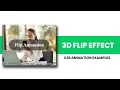 CSS 3D Flip Hover Animation CSS Animation Examples