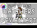 How to gain many watchers on Deviantart Speedpaint