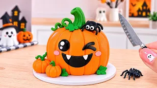 🎃 Halloween Pumpkin Cake! Satisfying Mini Cake Decorating ASMR