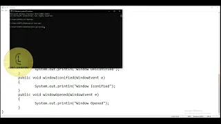 Java Swing package WindowListener CodeLearning