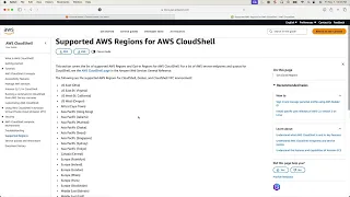 AWS CloudShell Basics Region Availability Commands File Downloads
