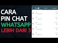 Cara PIN Chat WA lebih dari 3 (GAMPANG BANGET)