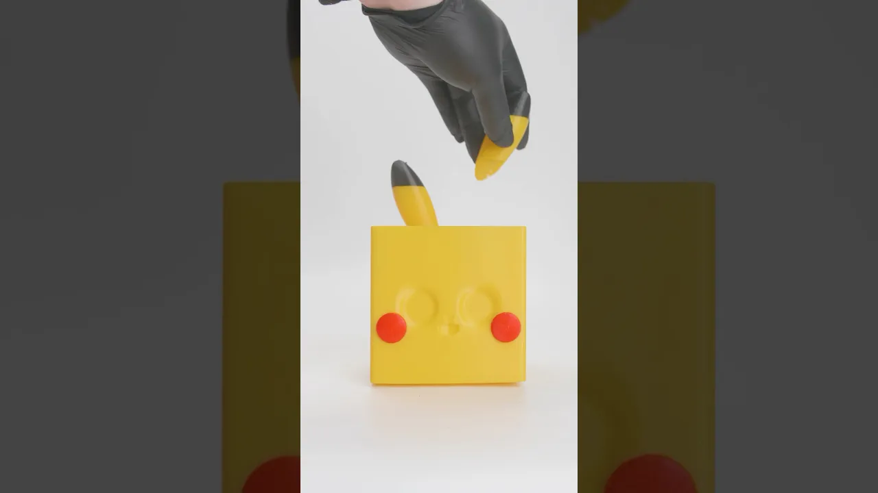 Pixachu (Pikachu) Pixel Storage Box & Planter - Gridfinity Compatible!
