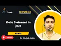 Core Java Part 24 What is an If-Else Statement in Java Learn Conditional Logic Step by Step