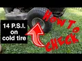 How to Check the Tire Pressure on your Lawn Mower