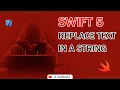 How to replace text in a string - Swift 5 it-guru kz
