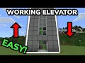 SIMPLE REALISTIC ELEVATOR TUTORIAL in Minecraft Bedrock