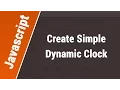 Javascript Arabic Tutorials - Create Simple Dynamic Clock