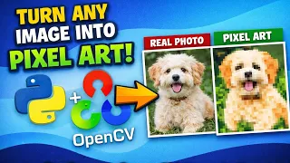 I Turned a Normal Image Into Pixel Art Using Python OpenCV tutorial