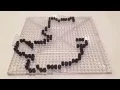 Raccoon Mario perler bead time lapse