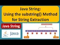 Java String Using the substring Method for String Extraction Java Tutorial