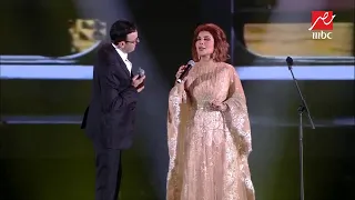 بعد سنوات   من قلب الرياض أصالة وصابر الرباعي يغنيان  ع اللى جرى  دندنها