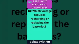 A320 ATA 24 QUIZ 018  A320 ATA 24 QUIZ 018