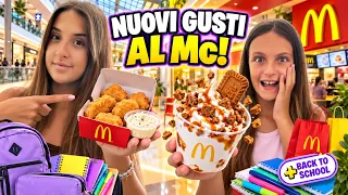 SHOPPING BACK TO SCHOOL + Assaggiamo le NOVITÀ del McDONALD’S 😱📚🎒