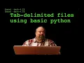 Reading tab-delimited files using basic python
