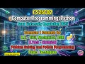 CS25C02 Computer Programming Python Problem Solving Python Programming Techniques R2025