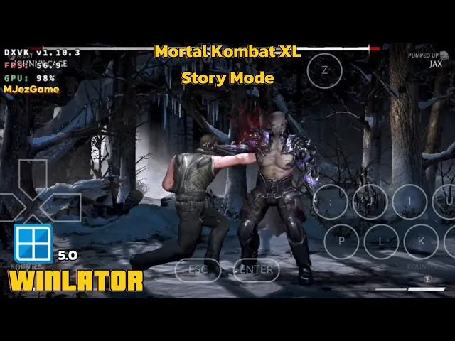 Winlator - Gameplay Mortal Kombat XL | Story Mode - Emulator Windows Android