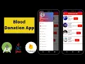 Blood Donation App Using Android Studio Java Firebase