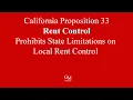 California Proposition 33 - Rent Control