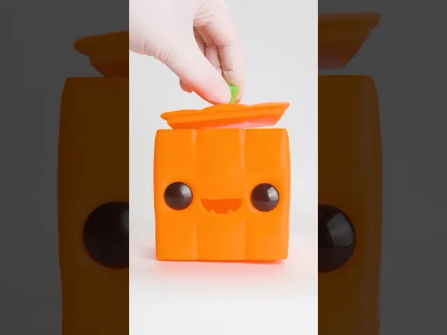 Halloween Pumpkin Pixel Storage Candy Box video thumbnail