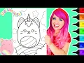 Coloring Squishmallows Sabrina The Caticorn Coloring Page Ohuhu Art Markers