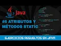 6 Solved exercises in JAVA STATIC attributes and methods
