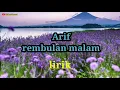 Download Lagu arif - rembulan malam - lirik