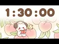 90 Minute Timer 1 hour 30 minute Study Timer for Classroom Focus
