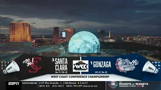ESPN CBB intro Santa Clara vs 12 Gonzaga 2026