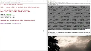 Python s help and dir funtion explained