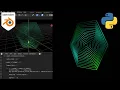 Hexagonal Ring Animation Loop Created with a Python Script in Blender