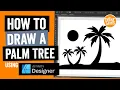 How to Draw a Palm Tree Clipart Simplified using Affinity Designer Create Summer Art
