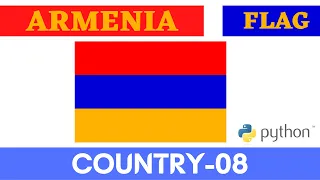 Armenia flag drawing using python