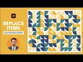 How to Use a Script to Replace Items in Illustrator Create Decorative Patterns with Just 1 Click