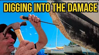 Repairs Start on Crash Damaged Catamaran