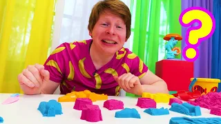 Моя песочница: создаём пазлы из кинетического песка ⁨@DiDiTVkids⁩