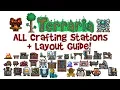ALL Terraria Crafting Stations Layout Guide Including Best Crafting Station House