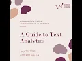 Data science Guide to Text Analysis